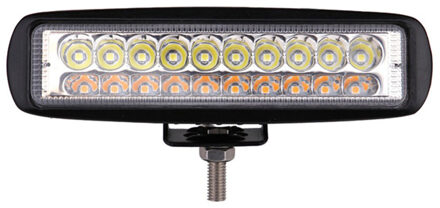 6Inch 60W LED Verlichting Bar Spotlight Rijden Fog Lamp voor 4x4 Truck Auto Dual Kleur wit & Amber auto accessoires 1stk