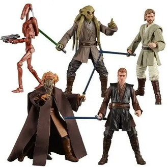 6inch Hasbro Star wars Plo Koon Kit Fisto Obi-Wan Anakin Skywalker action figures model toys for children with box