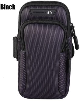 6Inch Outdoor Sport Telefoon Houder Armband Case Voor Samsung Gym Running Phone Bag Arm Band Case Voor Iphone 12 pro Max 11X7 + 190mmx90mm zwart