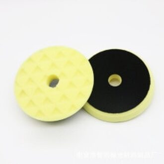6Inch Poetssteunschijf Buffing Schuim Voor Auto Detaillering Waxen Polijsten Portable Betrouwbare geel