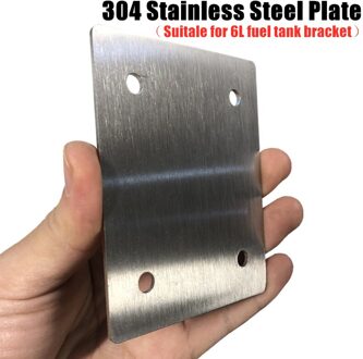 6L Liter Zwart Rood Groen Brandstof Jerry Kan Spare Plastic Benzine Tank Jerrycan Mount Motorfiets Olie Tanks Auto Gas Benzine bus SS Plate for 6L Lock