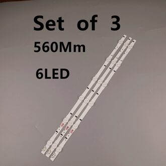 6LED 560 Milímetros Tira Conduzida Para Samsung UN28H4000AF UN28H4500AF 2014SVS28_3228 D4GE-280DC0-R1 LM41-00099N BN96-30440A