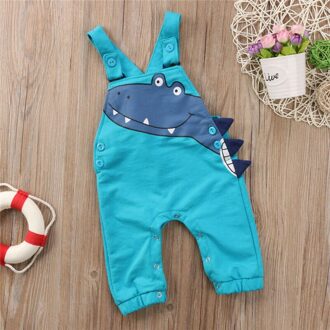 6M-5Y Gedrukt Rompertjes Voor Peuter Kids Baby Jongens Mouwloze Jumpsuits Overalls