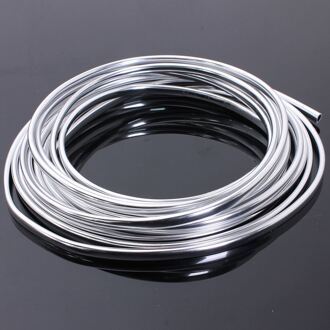 6M Chrome Moulding Trim Strip Autodeur Edge Scratch Guard Protector Cover Strip Roll Chrome Moulding Trim Strip