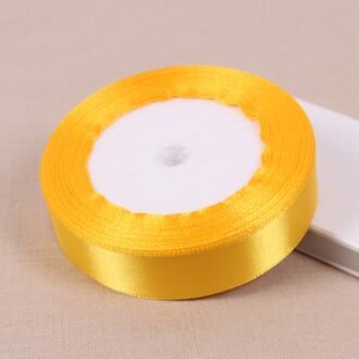6mm 10mm 15mm 20mm 25mm 40mm 50mm Goudgeel Zijde Satijn Linten Kerst bruiloft Decoratie Cadeau Inpakken DIY Linten