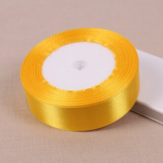 6mm 10mm 15mm 20mm 25mm 40mm 50mm Goudgeel Zijde Satijn Linten Kerst bruiloft Decoratie Cadeau Inpakken DIY Linten