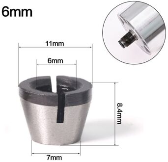 6Mm 6.35Mm 8Mm Spantang Adapter Graveren Trimmen Machine Elektrische Router Hoge Precisie