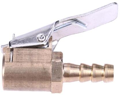 6mm Messing Auto Truck Tire Inflator Air Valve Connector Clip-on Air Chuck