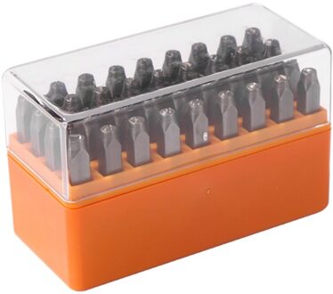 6Mm Metalen Stempelen Tool Lederen Ponsen Handwerk Huishouden Carving Brief Stalen Mal Metalen Handvat Onderdelen