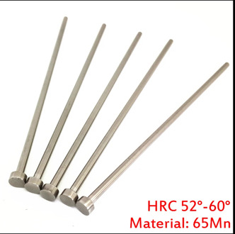 6mm OD 6*250/300 6x250/300 65Mn HRC60 Round Tip Plastic Injection Component Mold Straight Punching Ejector Pin