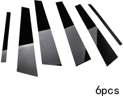 6PC Center BC kolom stickers Voor Honda Civic 2006-11 Spiegel effect Window Pillar Berichten Cover Trim voor honda Civic 2006-11