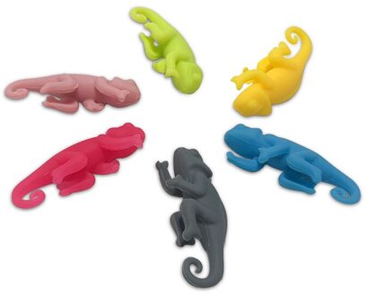 6Pc Glas Herkenner Wijnglas Marker Creatieve Silicagel Label Rode Wijn Beker Wijn Glas Tag Bar Accessoires J60