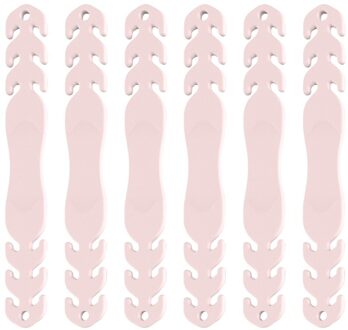 6Pc Masker Uitbreiding Riem Oor Pijn Preventie Artefact Masker Oor Cord Extension Gesp Verstelbare Masker Haak Masker Non-slip Extension roze