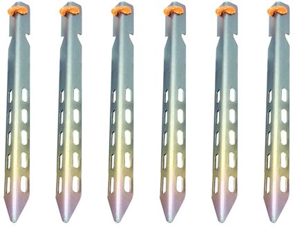 6Pcs 10Pcs Titanium Tent Peg V Vorm Titanium Spike Winddicht Outdoor Camping Titanium Tent Nail Accessoires Titanium Tent stake 6stk