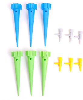 6Pcs/12Pcs Automatische Drip Irrigatie Tool Bloem Plant Tuin Automatische Watering Kit Verstelbare Water Self-Watering apparaat 6stk