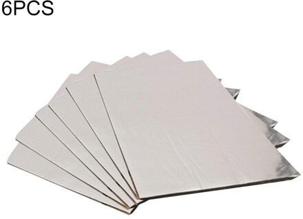 6Pcs/12Pcs Voertuig Isolatie Gesloten Cel Schuim Blad 10Mm Auto Van Geluidsisolatie Deadening Isolatie Auto hood Isolatie Bruin