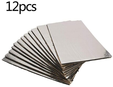 6Pcs/12Pcs Voertuig Isolatie Gesloten Cel Schuim Blad 10Mm Auto Van Geluidsisolatie Deadening Isolatie Auto hood Isolatie Goud