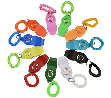 6Pcs 2 In 1 Hond Clickers En Fluitje Outdoor Training Tools Voor Cat Pet Training Reactie Helpen Gids Draagbare dierbenodigdheden 2stk