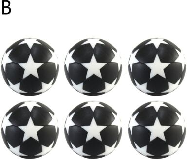 6Pcs 32Mm Tafel Voetbal Tafelvoetbal Fussball Voetbal Machine Accessoires Replacements Mini Zwart-witte Bal Kinderen Indoor Games