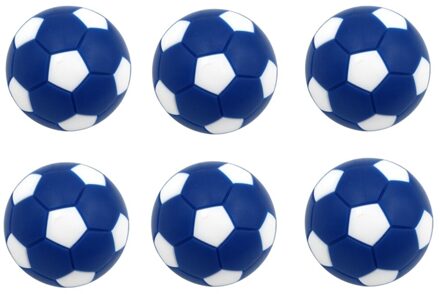 6Pcs 32Mm Voetbaltafel Tafelvoetbal Bal Voetbal Voor Entertainment Familie Spel blauw