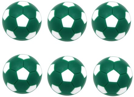 6Pcs 32Mm Voetbaltafel Tafelvoetbal Bal Voetbal Voor Entertainment Familie Spel groen