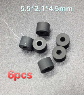 6pcs 5.5*2.1*4.5mm for Sony Walkman WM-FX WM-EX WM-GX tape drive pinch roller rubber ring cassette deck audio pressure recorder