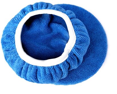 6Pcs Auto Polijsten Waxen Microfiber Mutsen Pads - 5-6 Inch (Blauw)