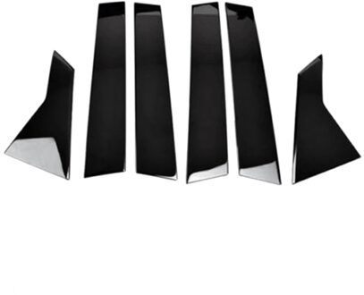 6Pcs Autoruit Pijler Midden Kolom Post Trim Cover Voor Honda Civic Sedan Auto Styling Accessoires