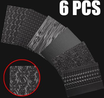 6Pcs Bakvormen Textuur Sheet Set Transparante Textuur Mat Cake Mould Voor DIY Cookie Fondant Suiker Ambachtelijke Decoratie Bakken Tools