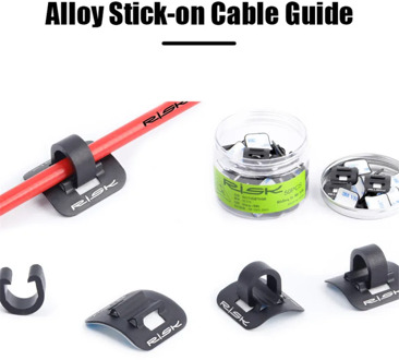 6PCS Bicycle Cables Housing Wire Adapter Seat Clip Aluminum Bike Oil Tube Fixed Clips C Shape Shift Brake Guide Cable Tube Fixed