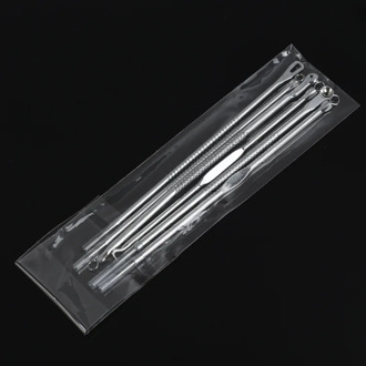 6pcs Black Dot Pimple Blackhead Remover Tool Needles Squeezing Acne Tools Spoon Face Cleaning Comedone Extractor Cleaner LJ45