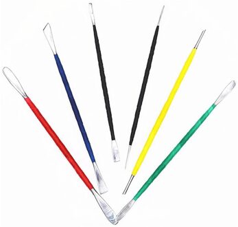 6Pcs Clay Sculpting Set Wax Carving Aardewerk Gereedschap Carving Sculptuur Shaper Polymeer Modellering Detail Lint Gereedschap