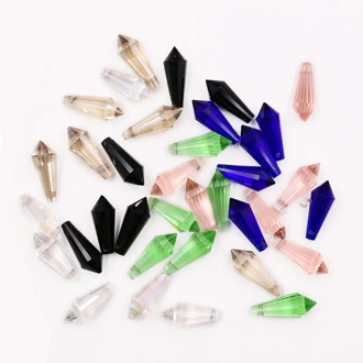 6PCS Clear Crystals Suncatcher Chandelier Crystals Accessories Prisms Icicle Tine DIY Pendants Hanging Ornament Home Decor 20MM