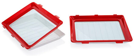 6PCS Clever Lade Voedsel Behoud Lade Plastic Voedsel Opslag Container Set Voedsel Verse Opslag Magnetron Cover 2stk