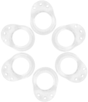 6Pcs Deurstopper Transparante Deur Handvat Buffer Muur Bescherming Silicagel Deurknop Buffer Muren En Meubels Beschermende Pad