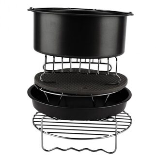 6Pcs Duurzaam Bakken Mand Pizza Plaat Lucht Friteuse Accessoires Voor Koken Keuken