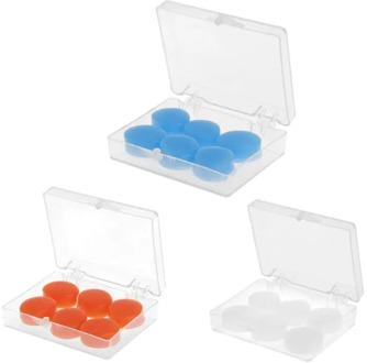 6PCS Earplugs Protective Ear Plugs Silicone Soft Waterproof Anti-noise Earbud Protector Swimming Showering Water Sports