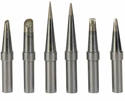 6Pcs ET Lead Free Soldering Iron Tips Replacement For Weller WE1010NA / WESD51/ WES50/51 Soldering Repair Station