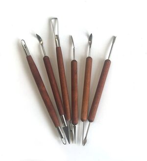 6Pcs Gesneden Klei Aardewerk Klei Gereedschap Klei Schilderij Carving Diy Gereedschap