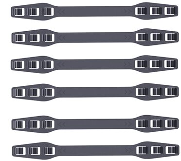 6Pcs Gezichtsmasker Oor Haken Extension Gesp Verstelbare Oorpijn Fixer Anti-Slip Masker Oor Grip Extension Gesp Masker accessoires zwart