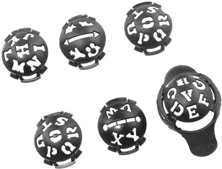 6Pcs Golfbal Line Liner Marker Template Drawing Alignment Marks Putting Gereedschap