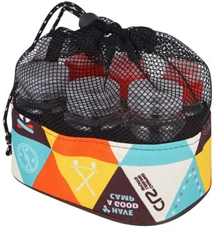 6Pcs Herbruikbare Met Opbergtas Olie Kan Kruiden Fles Set Outdoor Camping Kruiderij Organisator Jar Draagbare Picknick Peper 6 Liquid Bottle reeks
