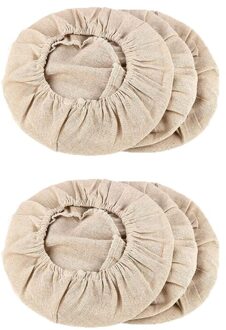 6Pcs Katoen Linnen Proofing Brood Mand Deeg Gisting Tas Voor Bakken Cake 67JB S 23cm(9in)