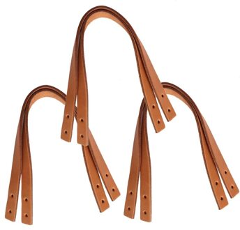 6Pcs Koe Split Lederen Portemonnee Handvatten Lederen Tas Bandjes Diy Handtas 7HH1108233-BN