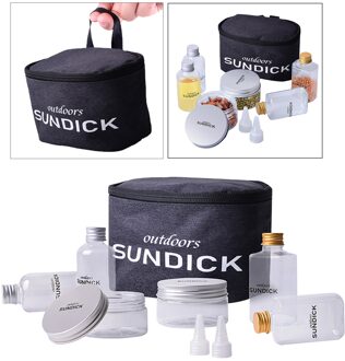 6Pcs Kruiderij Container Kruiden Box Set Met Draagtas, Plastic Clear