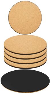 6Pcs Kurk Plant Mat Plastic Plant Mat Ronde Plaat Pad Voor Tuin, Binnenplaats, Pot Mat, indoor Outdoor En Diy Craft Project