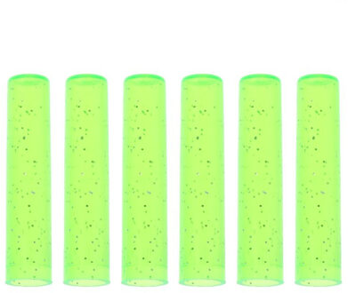 6Pcs Leuke Potlood Cap Sleeve Cover Extender Plastic Protector Schoolbenodigdheden Groen