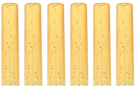 6Pcs Leuke Potlood Cap Sleeve Cover Extender Plastic Protector Schoolbenodigdheden Oranje