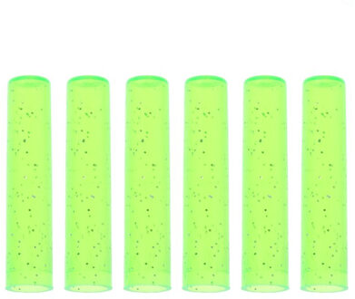 6Pcs Leuke Potlood Cap Sleeve Cover Extender Plastic Protector Schoolbenodigdheden Roze