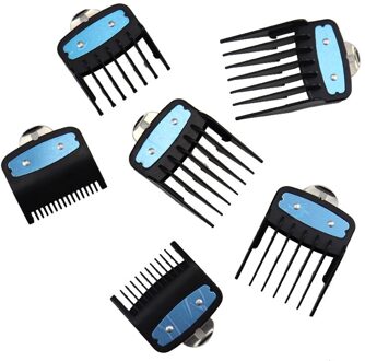 6Pcs Limiet Kam Gids Snijden Guard Attachment Kit Voor Wahl Tondeuse Voor Kappers